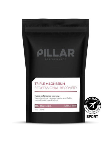 Recuperador Pillar Performance Triple Magnesium Frutos del Bosque 200g. (Bolsa)